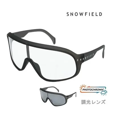 SNOWFIELD 調光サングラス SF-12 マットガンメタリック MGMR 調光クリアtoスモークレンズ スノーフィールド 山本光学製 スキー&スノーボード 釣り 爆買