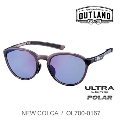 OUTLAND 偏光サングラス OL700-0167 GRY / COLCA クリアウォームグレイ / 偏光ULアイスブルー アウトランド 山本光学 釣り フィッシング 爆買