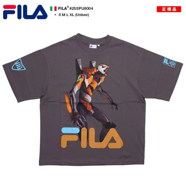 FILA × 新世紀エヴァンゲリオン Tシャツ 半袖 エヴァンゲリヲン 限定 コラボ 公式 フィラ 新劇場版シリーズ EVA エヴァンゲリオン零号機 0号機 綾波レイ搭乗機