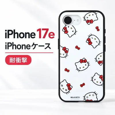 iPhone 17e ケース ハローキティ サンリオ iPhone16e アイフォン17e キャラクター sanrio かわいい 指紋防止 カバー ハイブリッド スマホケース スマホカバー