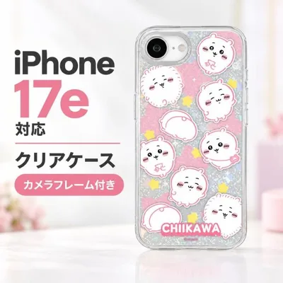 iPhone17e ケース ちいかわ グルマンディーズ Camera Frame カメラフレーム クリア 耐衝撃 スマホケース スマホカバー chiikawa なんか小さくてかわいいやつ TPU