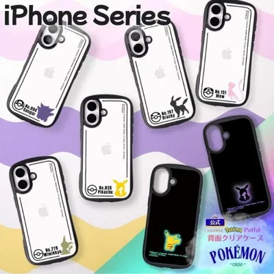 iPhone17 ケース ポケモン クリア 17e 16e 16 ピカチュウ クリア iPhone キャラクター かわいい ポケットモンスター カメラ保護 スマホ クリアケース 背面クリア