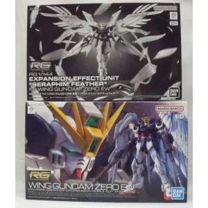 【中古】【未組立】【セット】 新機動戦記ガンダムW 1/144 RG XXXG-00W0 ウイングガンダムゼロ EW/拡張エフェクトユニット<プラモデル>(代引き不可)6355