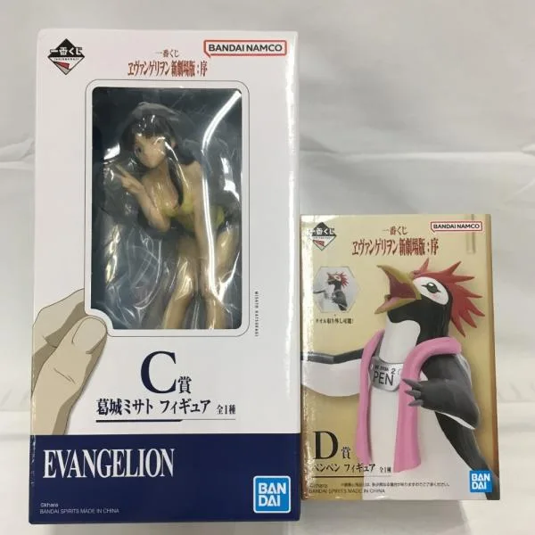 【中古】【未開封】【セット】一番くじ ヱヴァンゲリヲン新劇場版:序 /C賞 葛城ミサト/D賞 ペンペン<フィギュア>(代引き不可)6513