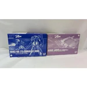 【中古】【未組立】【セット】HGUC MSZ-006 ゼータガンダム HGUC ベースジャバー ZガンダムVer<プラモデル>(代引き不可)6537