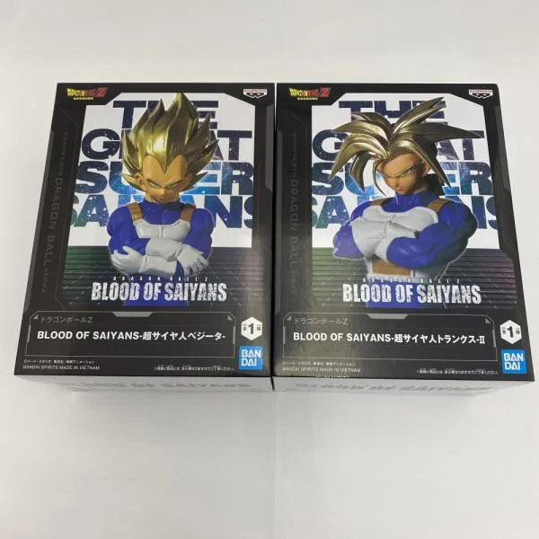 【中古】【未開封】【セット】ドラゴンボールZ BLOOD OF SAIYANS-超サイヤ人ベジータ-/-超サイヤ人トランクス-II<フィギュア>(代引き不可)6541