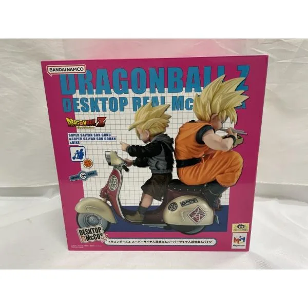 【中古】【開封品】DESKTOP REAL McCOY EX スーパーサイヤ人孫悟空&スーパーサイヤ人孫悟飯&バイク 「ドラゴンボールZ」<フィギュア>(代引き不可)6546