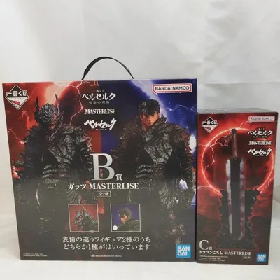 【中古】【中身未開封/未開封】【セット】ガッツ B賞 通常ver. &ドラゴンころし C賞「一番くじ ベルセルク 宿命の双極」<フィギュア>(代引き不可)6573