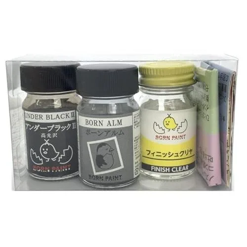トアミル BORN PAINT メッキ調お試しセット(ボーンアルム) 模型用塗料 BP-SP3