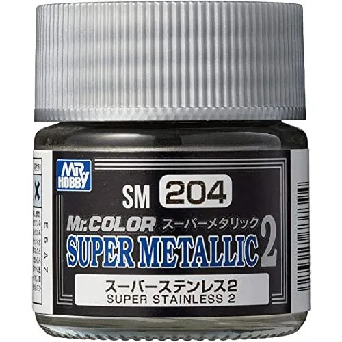 GSIクレオス Mr.カラー スーパーメタリック2 スーパーステンレス2 10ml 模型用塗料 SM204