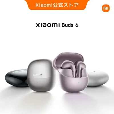 Xiaomi Buds 6 ワイヤレスイヤホン ノイキャン 羽のような軽量設計 人間工学設計 超高解像度サウンド 独立型 空間オーディオ
