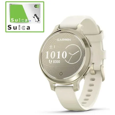 GARMIN Lily 2 Active(リリー 2 アクティブ)GPSスマートウォッチ(Suica対応) (ガーミン) Lunar Gold/Bone Lunar Gold/Bone 010-02891-40