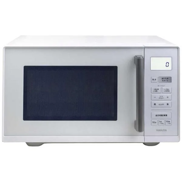 ヤマゼン 電子レンジ 23L フラット ヘルツフリー ホワイト NERV-F023-W