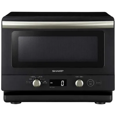 シャープ SHARP 電子レンジ 18L フラット らくチン1品 ヘルツフリー ブラック RE-TD186-B