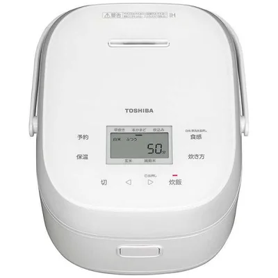 東芝 TOSHIBA 炊飯器 5.5合 IHジャー ガラスタッチパネル ホワイト RC-10BHW-W