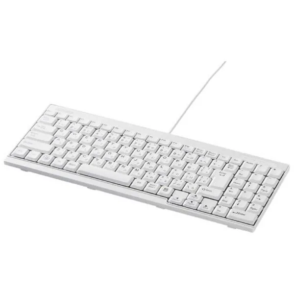 BUFFALO 有線キーボード スタンダード BSKBU14シリーズ スリム(102キー) BSKBU14WH ホワイト