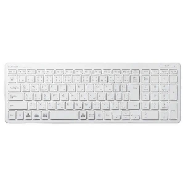 エレコム ELECOM Bluetoothコンパクトキーボード/パンタグラフ式/ホワイト TK-FBP101WH