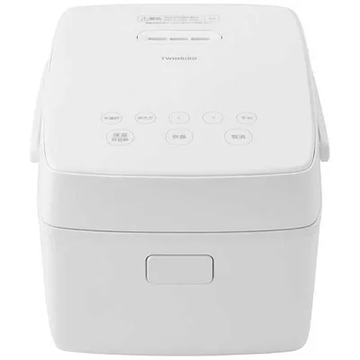 ツインバード TWINBIRD 炊飯器 3合 はやくておいしい3合IH炊飯器 IH ホワイト RM-D793W