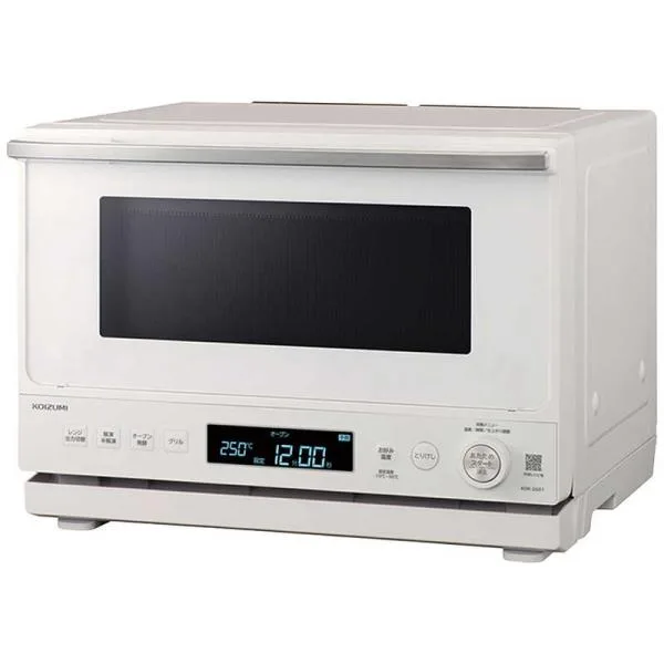 コイズミ KOIZUMI オーブンレンジ 26L フラット ヘルツフリー ホワイト KOR-2601W