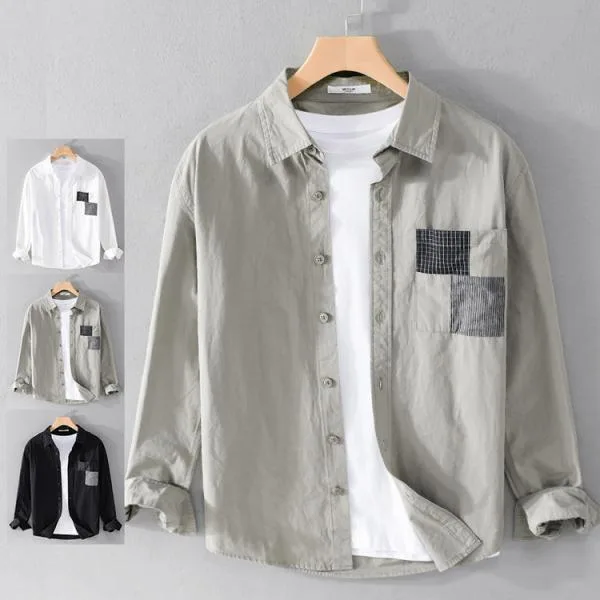 カジュアルシャツ 長袖シャツ トップス シャツ shirt きれいめ メンズ 秋服 秋物 父の日