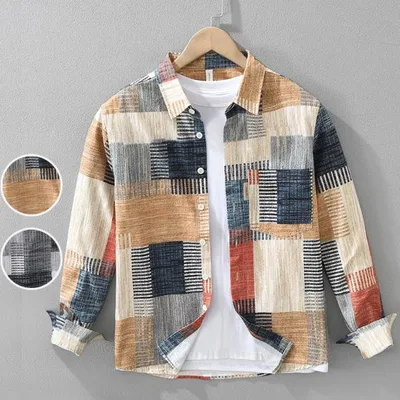 シャツ カジュアルシャツ 秋服 秋物 トップス 長袖 100%綿 メンズ ファッション きれいめ 2026 父の日