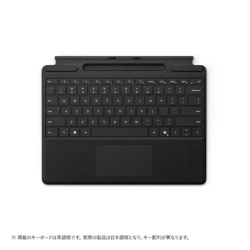 Microsoft 8XA-00186 Surface Pro キーボード(ペン収納付き/スリム ペン別売り) タイプ カバー ブラック