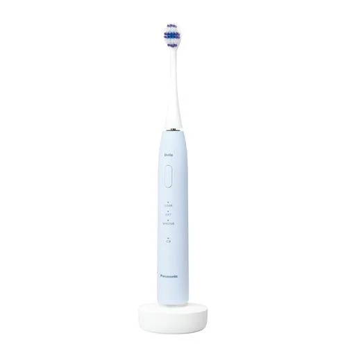 Panasonic EW-DA19-A แปรงสีฟันสั่นสะเทือนโซนิค Doltz ขจัดคราบจุลินทรีย์ออกจากกระเป๋าปริทันต์ การสั่นสะเทือนของโซนิคเชิงเส้นพร้อมแท่นชาร์จแบบอิสระสีน้ำเงิน