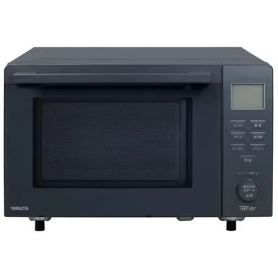 YAMAZEN ERGB-F020TV オーブンレンジ 温度センサー搭載 フラット庫内 ダイヤル式 20L ブラック