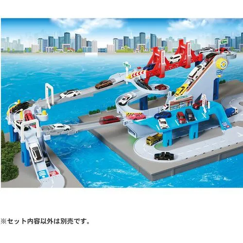 タカラトミー コースがのび〜る!2WAYにぎやか高速どうろ