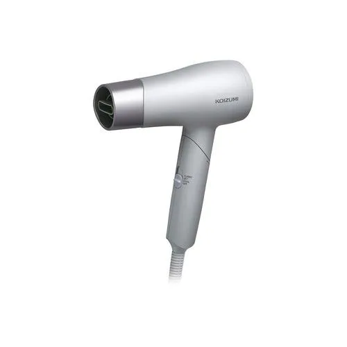 コイズミ KDD-0030/H マイナスイオンヘアドライヤー ノズルレスデザイン採用 グレー