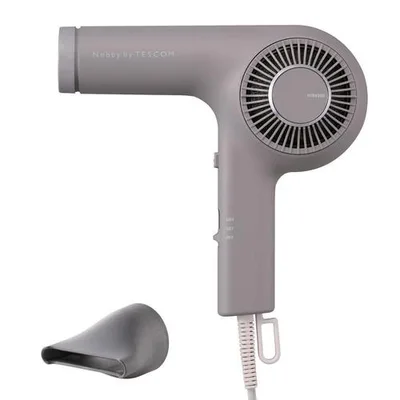 テスコム NIB400B-H ヘアドライヤー 日本製 トライバランスイオン 静電気約99%抑制 枝毛・切れ毛約72%抑制 うるおい・まとまり・ツヤ スモーキーグレー