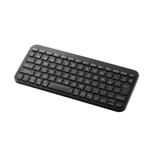 エレコム TK-TM10BPBK ワイヤレスキーボード Bluetooth パンタグラフ テンキーレス コンパクト 軽量 電池式 3台ペアリング 日本語配列 ブラック