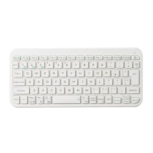 エレコム TK-TM10BPWH ワイヤレスキーボード Bluetooth パンタグラフ テンキーレス コンパクト 軽量 電池式 3台ペアリング 日本語配列 ホワイト