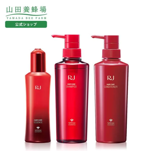 山田養蜂場 薬用 RJ地肌ケア 3点セット 1セット 育毛剤 ヘアケア シャンプー コンディショナー リンス 頭皮 髪の毛 スカルプ ハリ コシ 送料無料 敬老の日