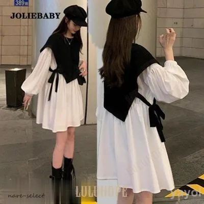 ワンピース レディース 秋服 ロングワンピース スカート 膝丈ワンピ 秋冬 通勤着 可愛い 切り替え 体型カバー 20代 30代 40代 50代 春