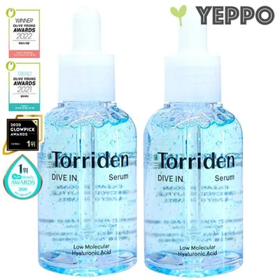 【2コ】Torriden トリデン ダイブイン ヒアルロン酸 セラム 50ml*2個 韓国コスメ 保湿 アンプル 美容液
