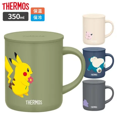 サーモス 真空断熱マグカップ 350ml JDG-351PK(ポケモン) | THERMOS 真空断熱マグ マグカップ 保温 保冷 おしゃれ フタ付