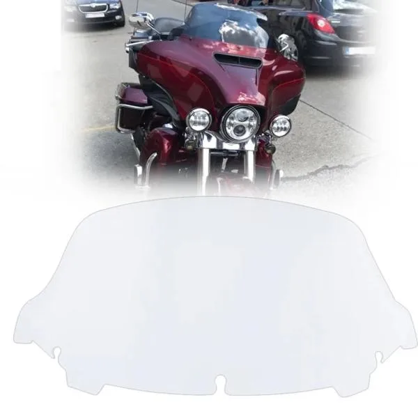 【並行輸入品】Motorcycle Part Wave Windshield Windscreen Wind Deflector For Harley Electra Street Tri Glide Ultra Limited CVO FLHX FLHT 2014+