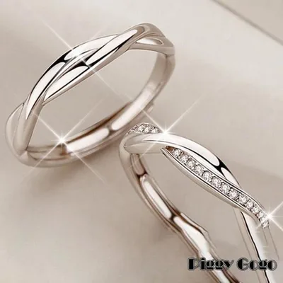 指輪 レディース ダイヤモンドcz ウエーブ ねじり サイズ調整可 ジュエリー メンズ指輪 結婚指輪 格安 記念日 ギフト 母の日ギフト