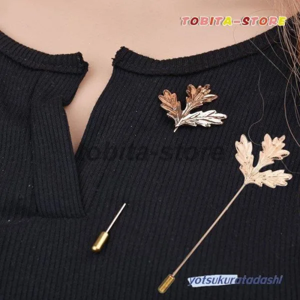 ブローチ アクセサリー レディース 女性 葉 リーフ ピンブローチ シルバーカラー ブロンズカラー かわいい シンプル おしゃれ 上品 ギフト プレゼ