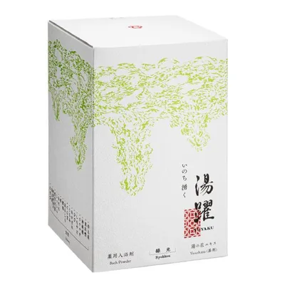 入浴剤 湯躍 ゆやく 緑光 化粧箱 60g×7包入り 花籠の香り 透明湯 別府温泉湯の花エキス配合 薬用 バスソルト プレゼント ヤングビーナス薬品工業 医薬部外品