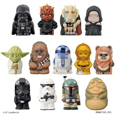 エンスカイ スターウォーズ ソフビパペットマスコット セレクション 指人形 1BOX=13パック入り 全13種類セットフルコンプリートセット