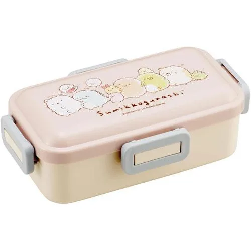 メール便送料無料 すみっコぐらし ドローイング 4点ロック ふわっと弁当箱 530ml PFLB6