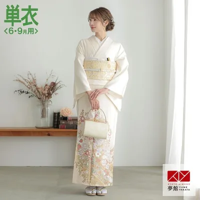 色留袖 レンタル 単衣 桂由美 淡クリーム 薔薇と扇ぼかしピンク(E239) 対応身長155〜164cm 結婚式 叙勲 ホテル・式場への直送OK E288