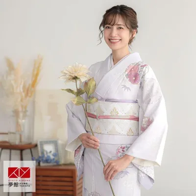 訪問着 レンタル 入学式 卒業式 結婚式 ジャパンスタイル ブランド着物 袷 薄紫 雪輪取り 七五三 身長154〜165cm H1367