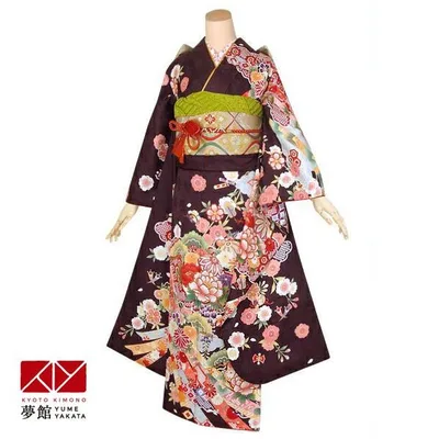 振袖レンタル 茶 吉祥花紋に宝尽くし(絹) 成人式 結婚式 一点物 対応身長154〜165cm 2〜11月利用 R1381
