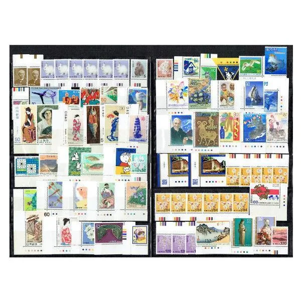 カラーマーク付き 未使用切手 5068円分 普通切手 記念特殊切手他 74枚セット (現品限り)
