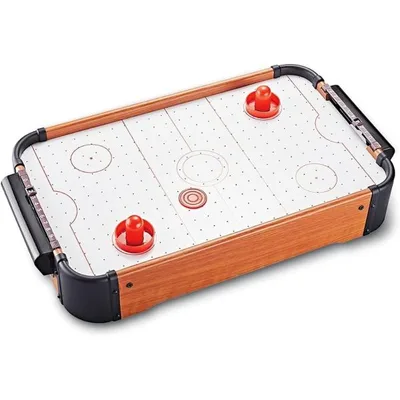 エアホッケー おもちゃ 卓上 ゲーム テーブル 木製 レトロ コンパクト 電動