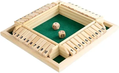 ジャックポット ゲーム ボードゲーム サイコロ シャットザボックス 数字 4人 (4面 グリーン, 2〜4人用)