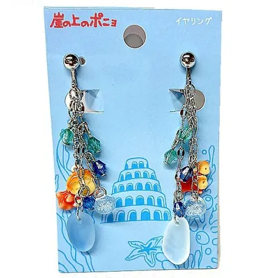 ジブリグッズ 崖の上のポニョ イヤリング ゆらゆら